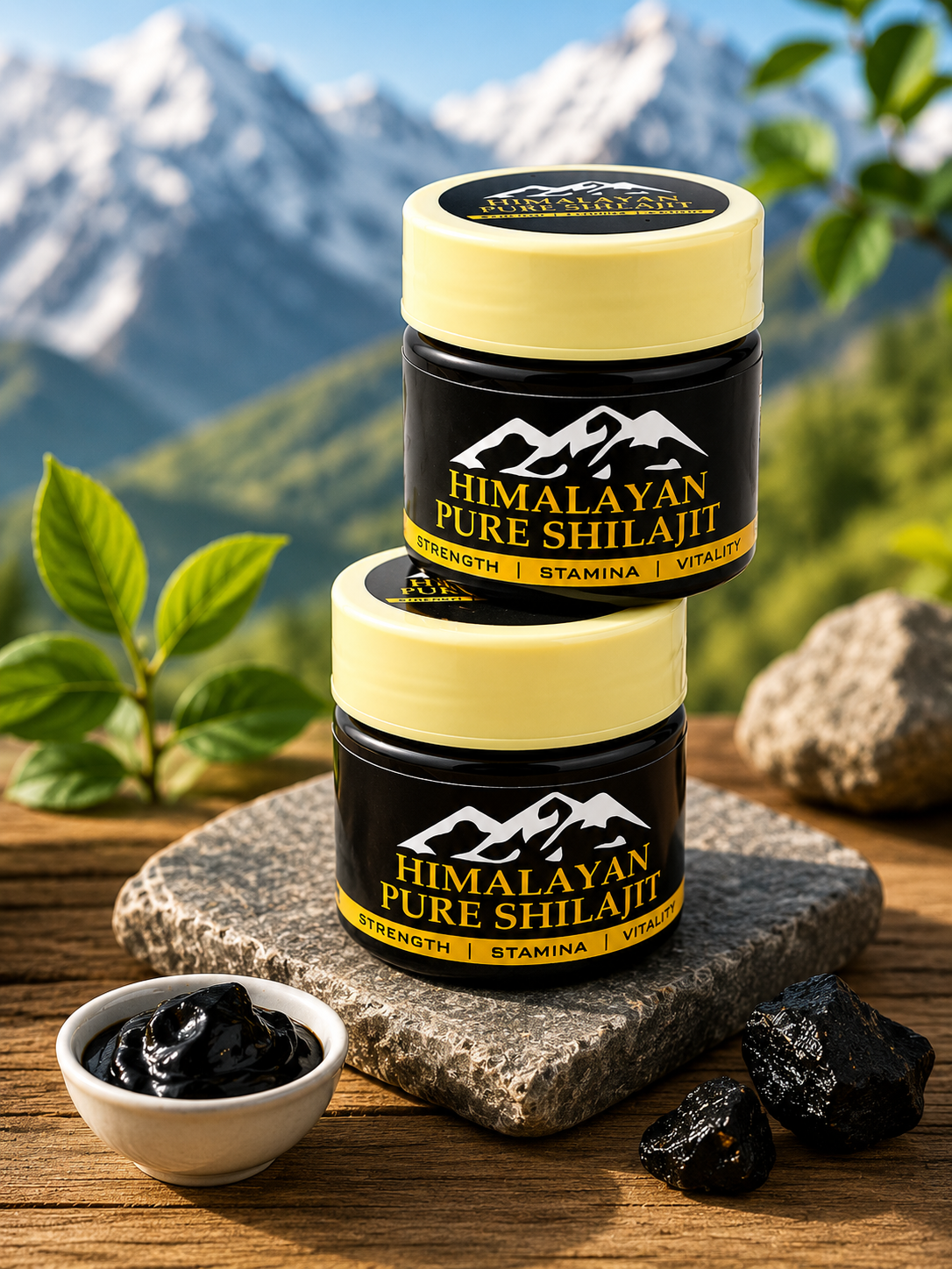 Pure Himalayan Shilajit is a premium Ayurvedic liquid supplement sourced from the Himalayan region.